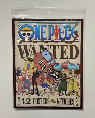 One Piece Wanted Posters Set of 12 Featuring Luffy, Zoro, Nami