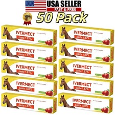 50 Pack In Box Paste Horse Dewormer Apple Flavor wormer EXP 1/2028 Free delivery