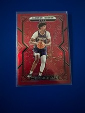 2021-22 Panini Obsidian Electric Etch Red Flood #130 - Cameron Johnson