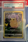 Pokemon Celebrations Pikachu 5/25 Full Art Card 25th Anniversary Graded PSA 8
