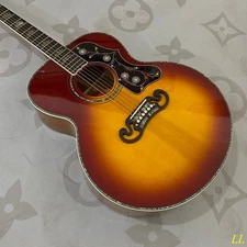 Sunset J200 Acoustic Guitar Solid Spruce Top mahogany neck