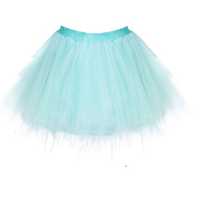 Tutu mint 116/140 Tüllrock Kinder Zahnfee Fee Fasching Karneval 
