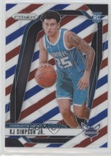 2024-25 Panini Prizm Red White & Blue Prizm KJ Simpson Jr #247 v6g
