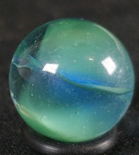 Vintage Marble - Marble King Cats Eye Dragonfly Blue Green .63" St Mary