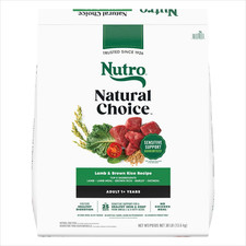 Nutro Natural Choice Lamb Brown Rice Adult Dog Food 30 lbs SENSITIVE SUPPORT