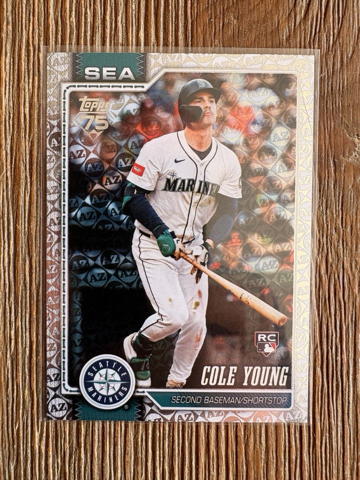 2026 COLE YOUNG Topps Series 1 Spring Training Parallel #129 Mariners Rookie RC