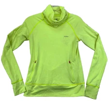 Zoano Active Top Women L Lime Green  High Visibility Long  Sleeve  Stretch