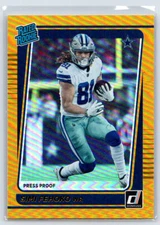 2021 Donruss Simi Fehoko #292 Press Proof Yellow Dallas Cowboys