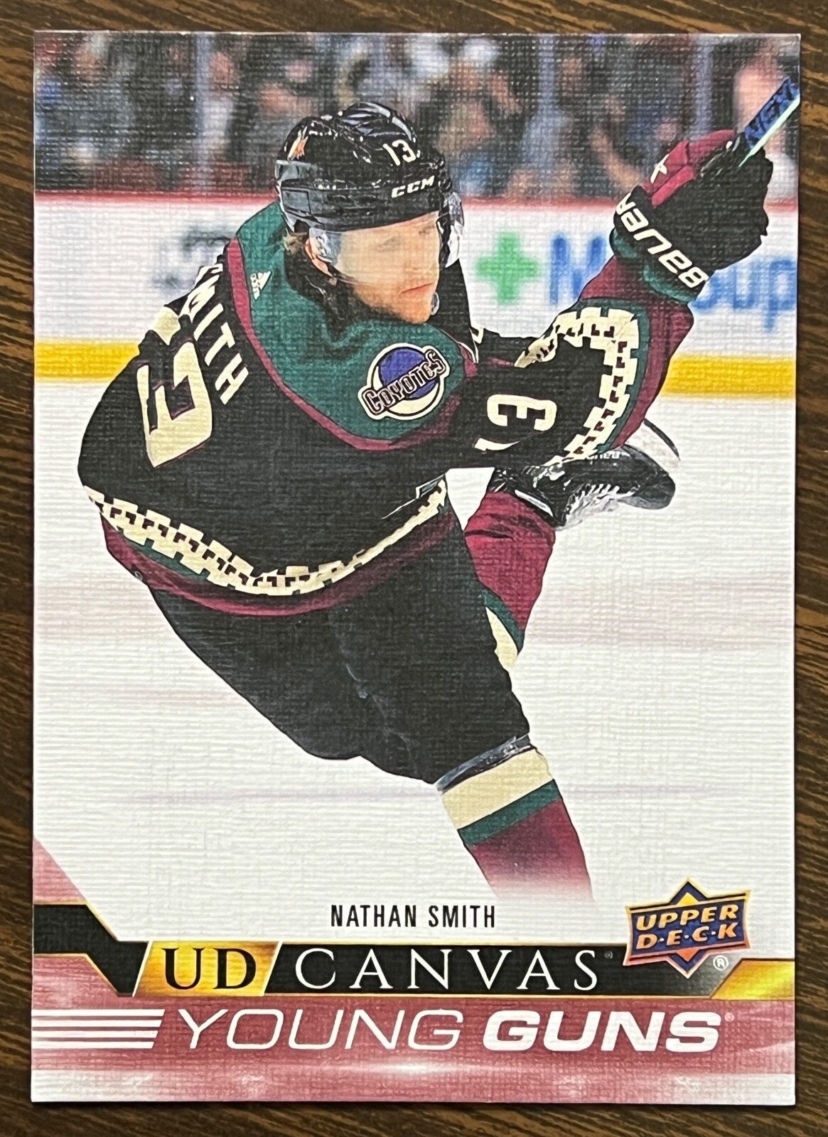 2022-23 Upper Deck UD Canvas #C117 * NATHAN SMITH * Coyotes * Young Guns *
