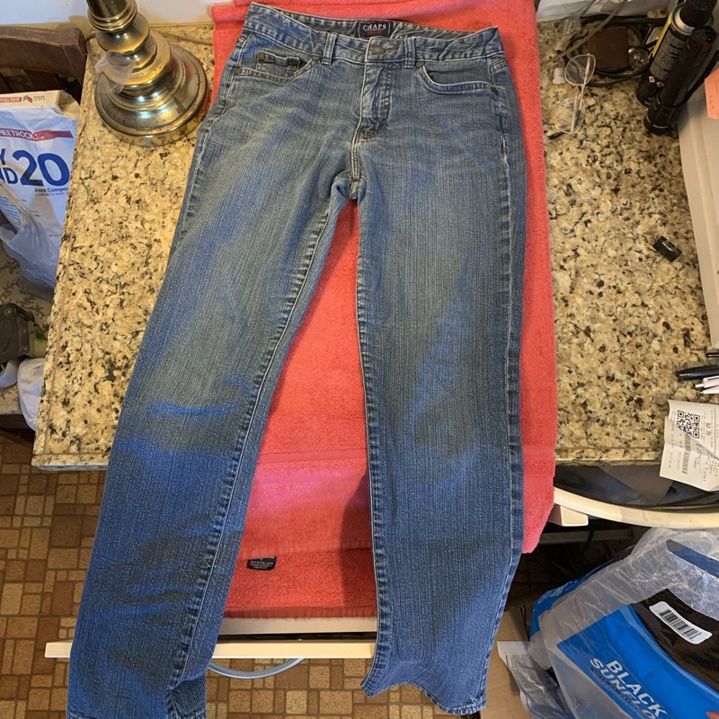 CHAPS RALPH LAUREN WOMENS STONEWASHED BLUE DENIM SIZE 6 STRETCH JEAN NEW SAMPLE