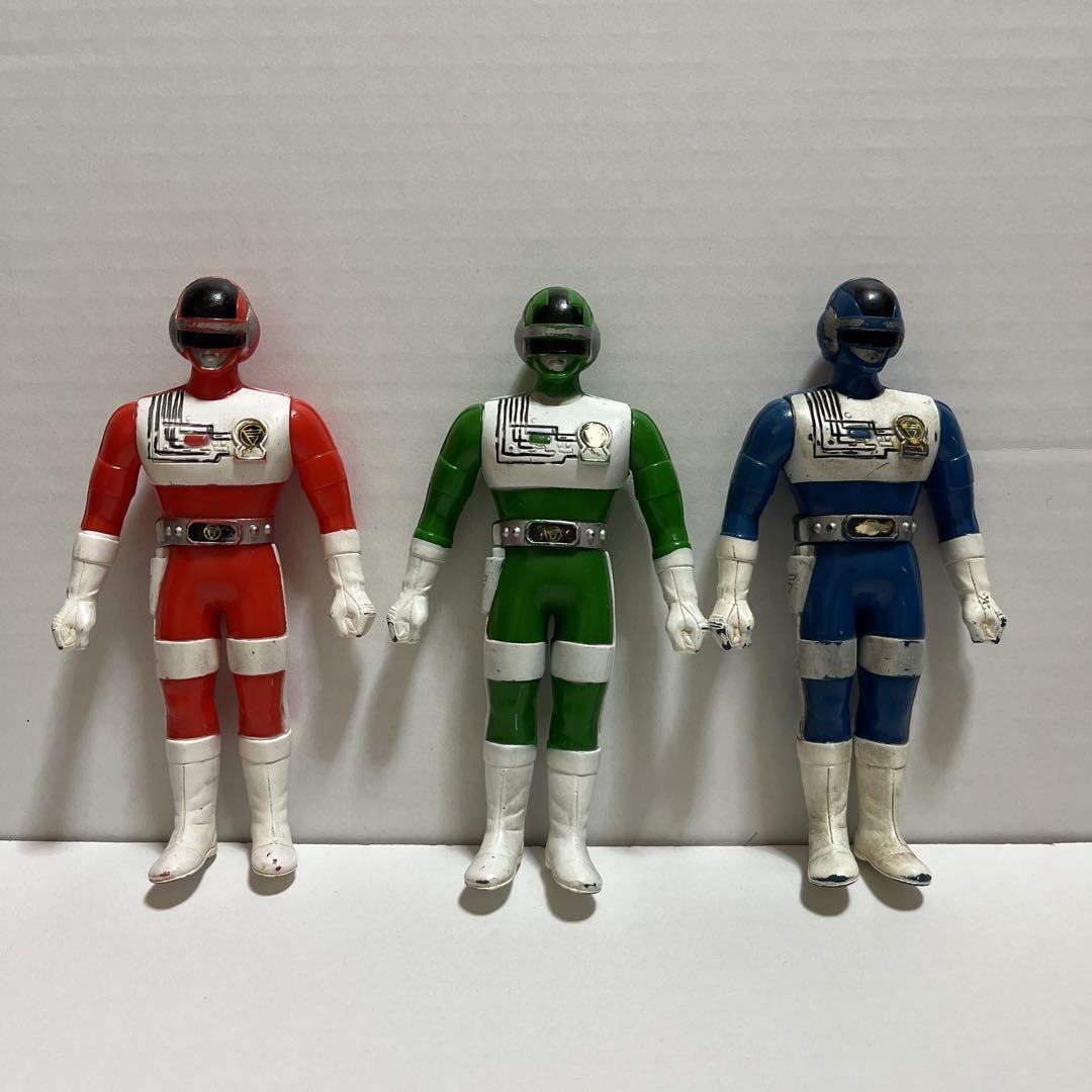Power Rangers Choudenshi Bioman soft vinyl 5set Bundle Bulk japan