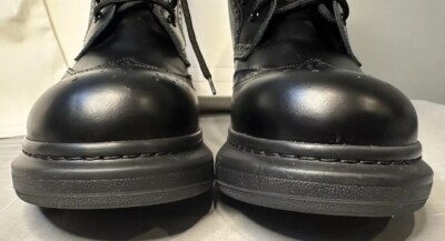 Alexander McQueen Hybrid Brogue Boot Black Men