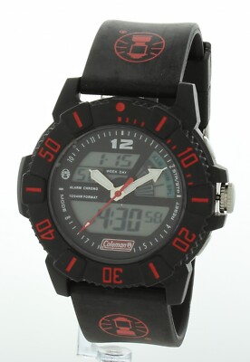 Coleman Men's 40825 Ana Digi Dual Time Sport Watch water resistant new in box