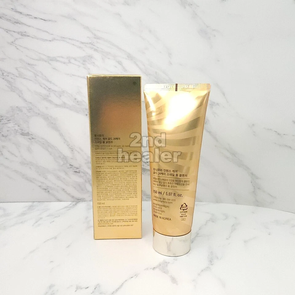 TONYMOLY Intense Care Gold 24K Snail Foam Cleanser 150ml Moisturizing K-Beauty - Image 4 of 4
