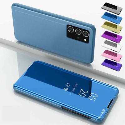 For Samsung Galaxy A16 A25 A35 5G A05 A54 A05s Case Mirror Shockproof Flip Cover