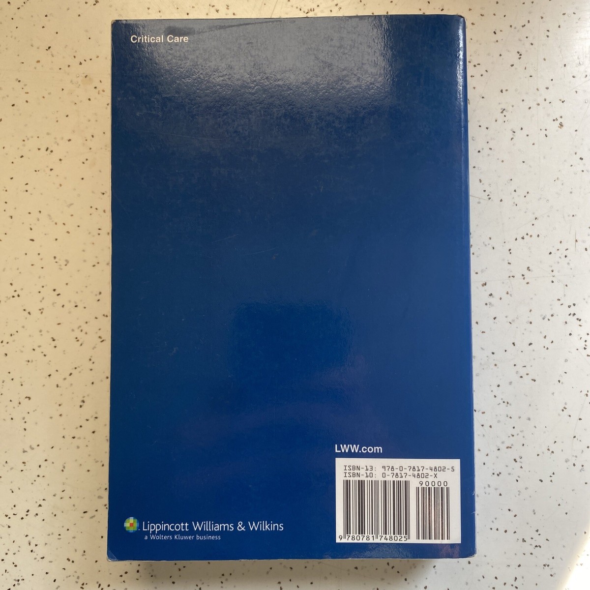 ICU Book by Paul L. Marino (2006, Trade Paperback