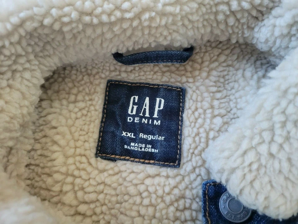 Gap Kids Girls Trucker Denim Jean Jacket Blue SZ/XXL Regular  - Image 4 of 4