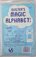 Vintage Quilter's Magic Alphabet Numbers Template Quilt Instructions 1981 pack
