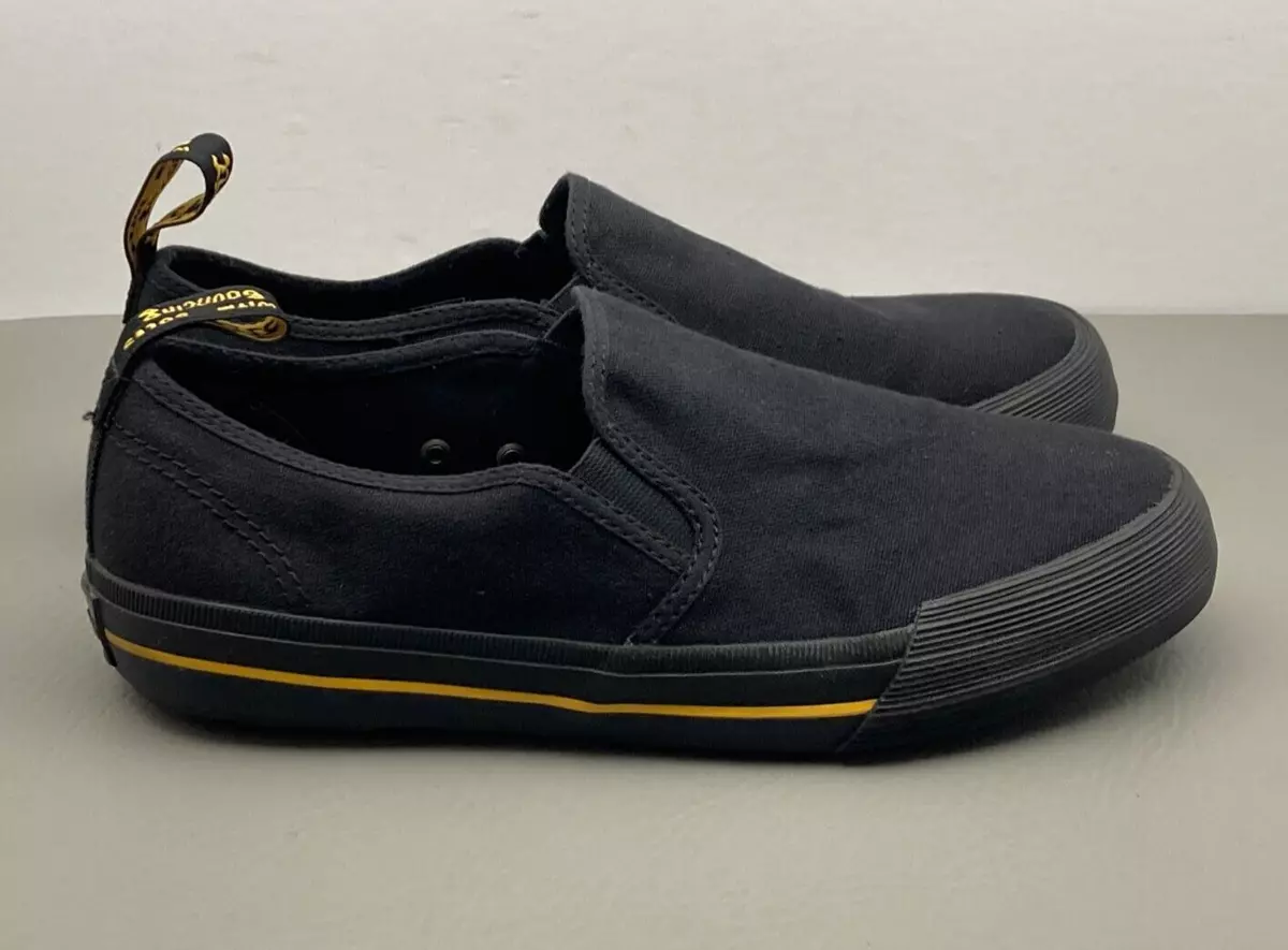 Dr Martens Toomey Womens Shoes Size 8 Black Canvas Slip On