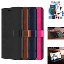 For Samsung Galaxy S25 Ultra Full Body Case Magnetic Leather Wallet Stand Cover