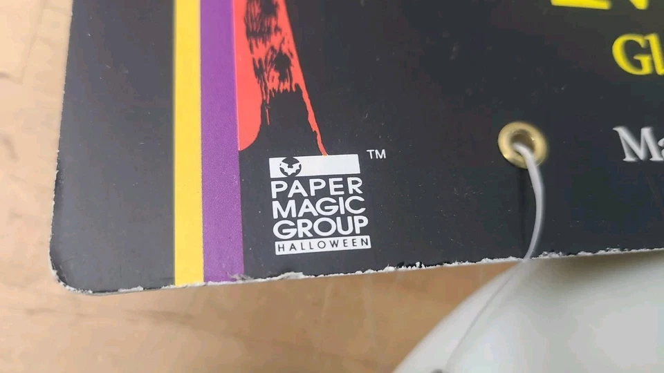 Máscara de portero de hockey Jason de colección 1996 Paper Magic Halloween viernes 13 nueva con etiquetas Cor Foto 3 de 4