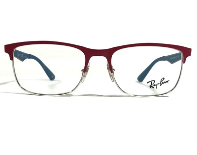 Ray-Ban Kids Eyeglasses Frames RB1052 4058 Blue Red Silver Square 47-15-130
