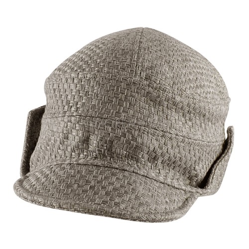 Faux Jute Natural Floppy Short Brim Hip-hop Baseball Cap Aviator Trapper Hat Men - Picture 2 of 11
