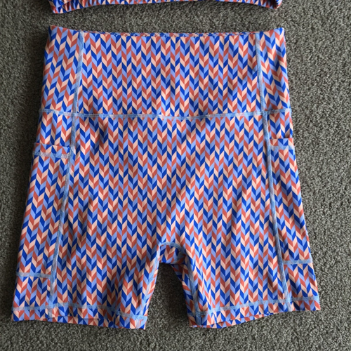 Ceacea womens outfit set activewear top size M + bike shorts size L 090446 - Picture 3 of 13