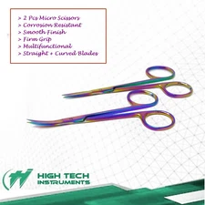 Rainbow Eyebrow Trimmer Scissors Facial Hair Remover Eyebrow Shaping Tools