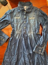 Justice size 10 Girls Jean Shirt Dress