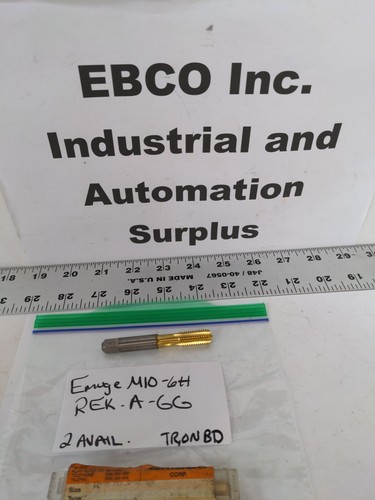 EMUGE M10-6H REK A-GG, HSSE MACHINE TAP, LOT OF 2 - 第 1/9 張圖片