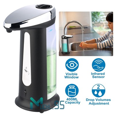 NEW 400ML Hands Free Touchless Battery Operated Automatic Liquid Soap Dispenser