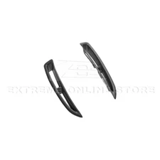 ZR1 Style Matte Black Rear Side Wide Body Fender Vent Pair For 05-13 Corvette C6
