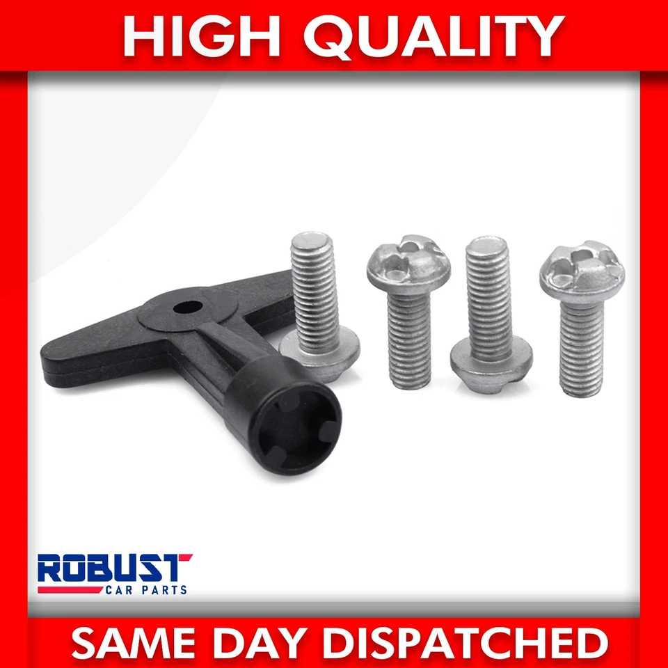 ALLOY WHEEL CENTRE CAP SCREWS BOLTS WITH KEY FOR RENAULT KANGOO MEGANE SCENIC — 第 3/4 张图片