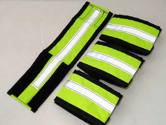 CORNERSTONE BROWBANDS Hi viz Pferdeschiefel - fluoreszierende Beinriemen / Bänder / Wraps / - gelb oder rosa