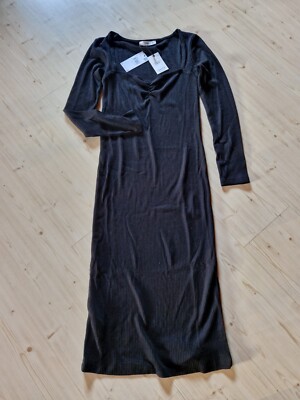 MNG Mango Kleid Gr. S Schwarz Neu !!! Maxi