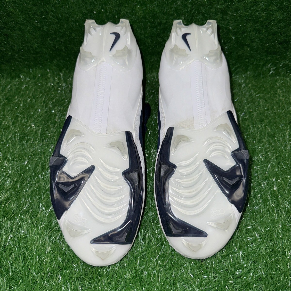 Nike Mens 13 Vapor Edge Elite 360 2 Football Cleats White Navy Blue FD5713-103 NIKE VAPOR EDGE ELITE 360 2 CLEATS BLUE/WHITE | Mercari main image 4