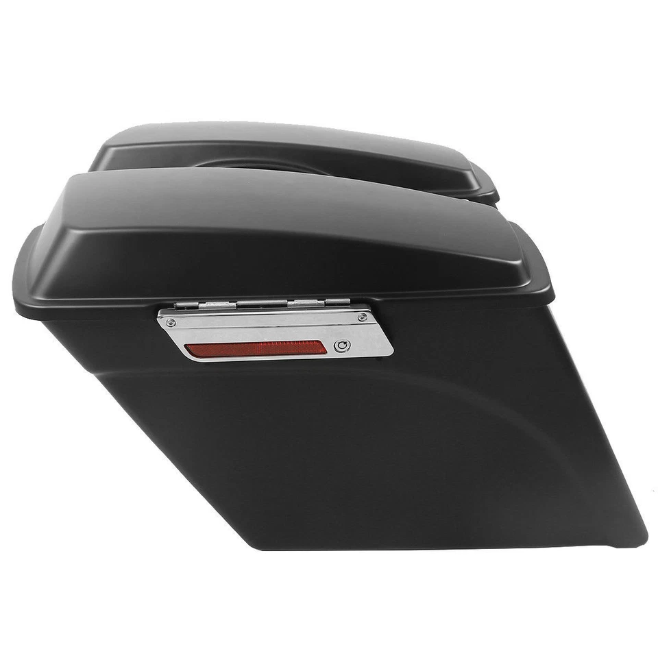 Alforjas extendidas estiradas mate de 5" aptas para Harley Electra Street Glide 93-13 Foto 3 de 4