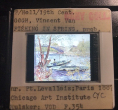 Vincent Van Gogh ''Fishing In Spring  Post-impressionism 35mm Art Slide