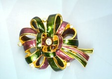 Broche broche lazo cinta joan rivers coleccionable Joan Rivers joyería