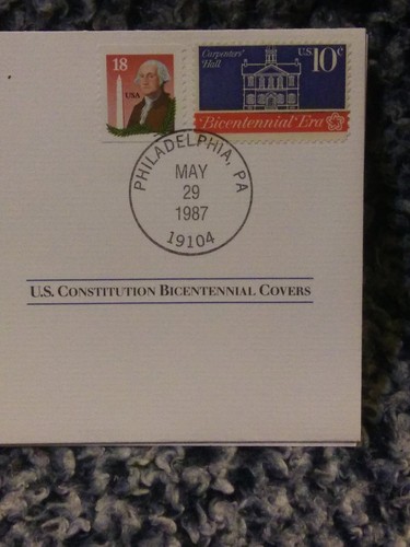 U.S. CONSTITUTION BICENTENNIAL COVER VIRGINIA MAY 29, 1987 - Picture 3 of 4