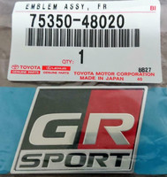 Toyota Original GR Front Fender Emblem Logo Ornament 75350-48020 OEM Japan Neu