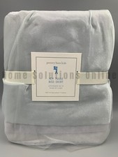Pottery Barn Kids Icy Tulle Sparkle Bed Skirt 16" DROP Gray Silver Full N412
