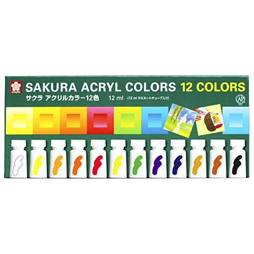 Sakura Color paints acrylic color 12 colors ACW12 785525744065 eBay