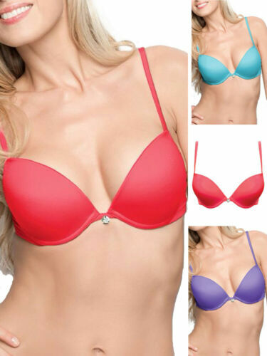 Soutien-gorge Push-up AUBADE Magic Blossom - Rouge Passion - Coques 85A (70A EU) - Neuf Avec étiquettes