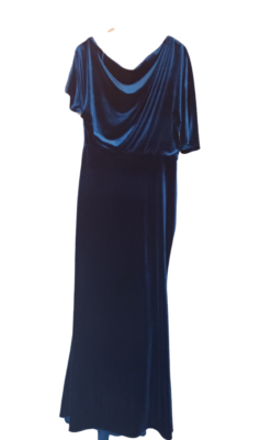 betsy and adam velvet dress Ella" One Shoulder High Neck New Collection  Betsy &