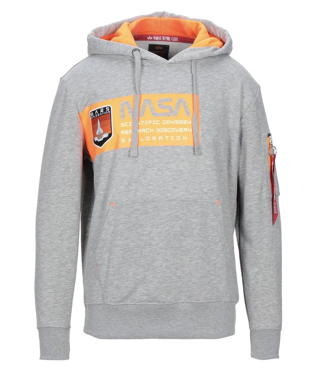 Alpha Industries- NASA Mission To Mars Hoodie Size L \