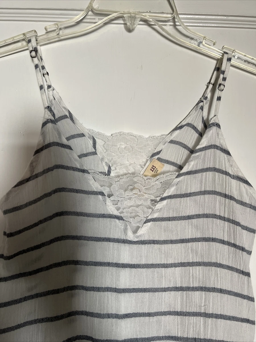 Hollister Striped Tank Top Cami Extra Extra Small XXS eBay