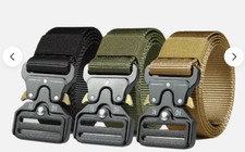 MEN Casual Military Tactical Army Adjustable Quick Release Belts Pants Waistband