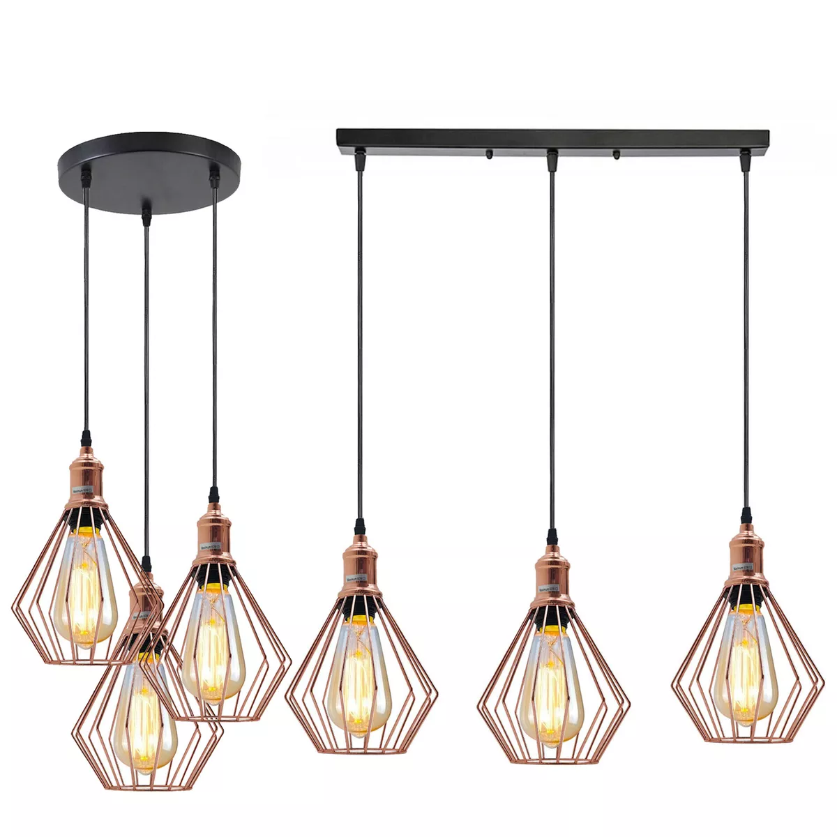 Rose gold geometric light on sale shade